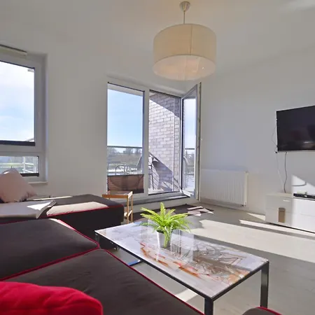 Appartement Sunset - Przestronne, Sloneczne Mieszkanie Dla Rodzin - Centrum Miasta Z Widokiem Na Port